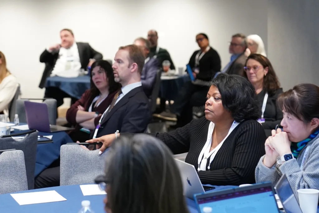 OPDA members listening to presentations