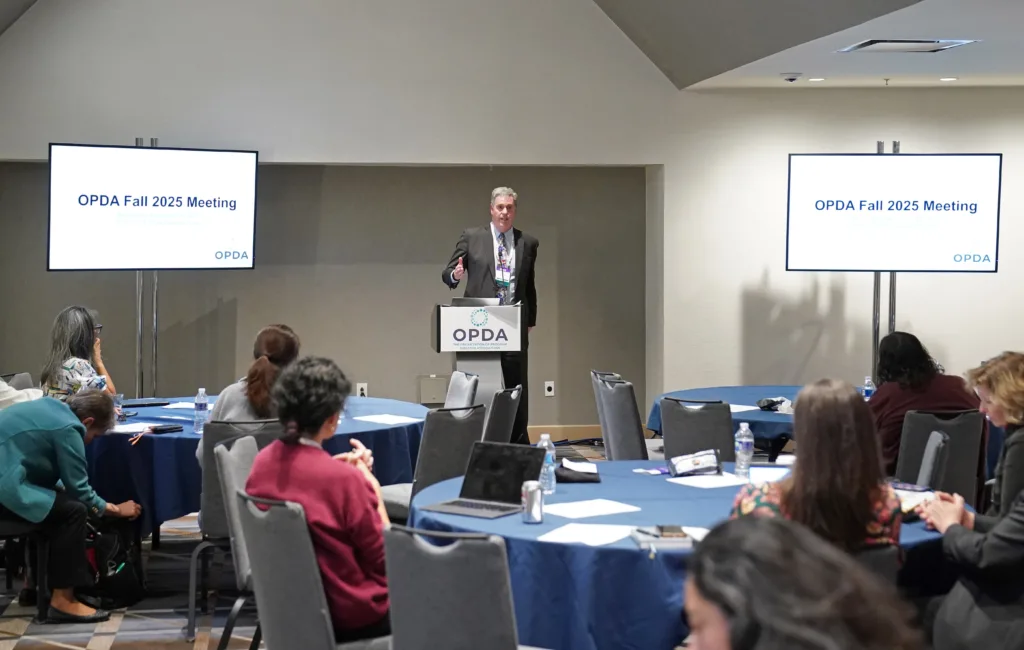 speaker at OPDA meeting